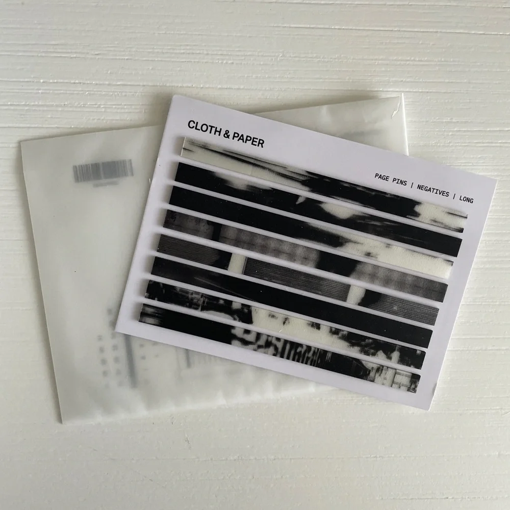 Cloth & Paper Negatives Long Page Pins | June Intention Box